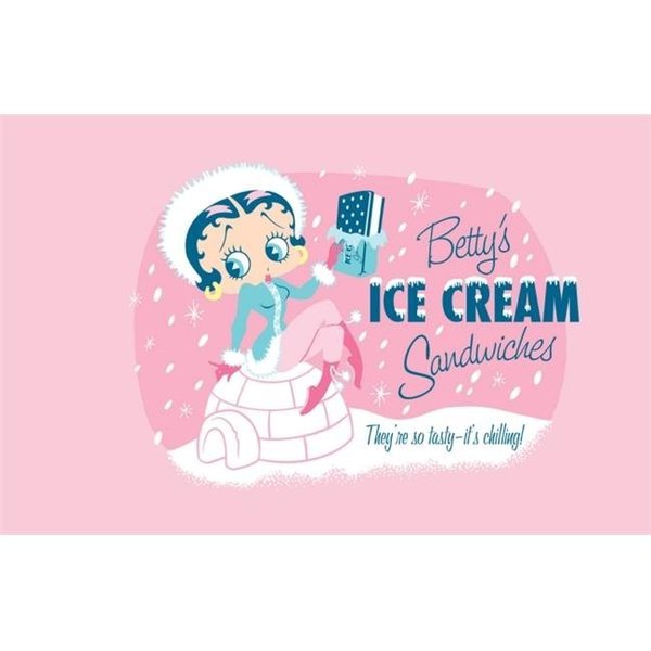 Precious Kids Precious Kids 37102 Betty Boop Canvas Painting-Ice Cream 37102
